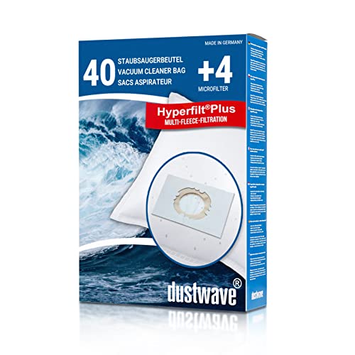 Superpack - 40 dustwave® Premium-Staubsaugerbeutel passend für Bomann - BS 9019 CB Bodenstaubsauger - Microvlies-Filtertüten "Made in Germany" inkl. Microfilter von dustwave