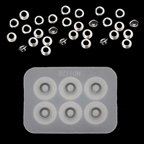 Baiyao Epoxidharz-Form, 1 Packung S925 Perlenkappen-Silikonform-Set zum Hinzufügen von Armbändern, Perlen, Schmuck, DIY von dutis