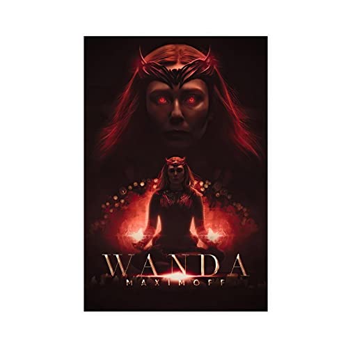 MJKO Wanda Maximoff 3 Leinwand-Poster, Schlafzimmer, Dekoration, Sport, Landschaft, Büro, Raumdekoration, Geschenk, ohne Rahmen, 30 x 45 cm MJKO Wanda Maximoff 3 Leinwand-Poster, Schlafzimmer, Dekoration, Sport, Landschaft, Büro, Raumdekoration, Geschenk, ohne Rahmen, 30 x 45 cm von dutis