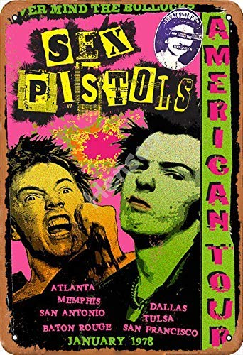sex pistols american tour Metall Zinn Zeichen gemalt moderne Wanddekoration Spielzimmer Hausregeln Metall Straßenschild Kunst Poster sex pistols american tour Metall Zinn Zeichen gemalt moderne Wanddekoration Spielzimmer Hausregeln Metall Straßenschild Kunst Poster von dutis