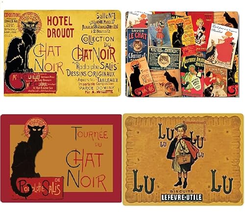 udc Cartexpo Tischsets, Vintage, 42 x 29 cm, 4 Stück von udc