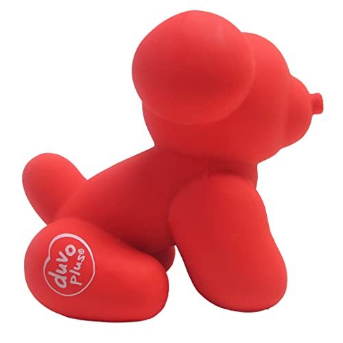 duvoplus, Latex Balloon Pug 9,5 x 6 x 8,5 cm, Rot, Spielzeug, Rot, Hund von Duvoplus