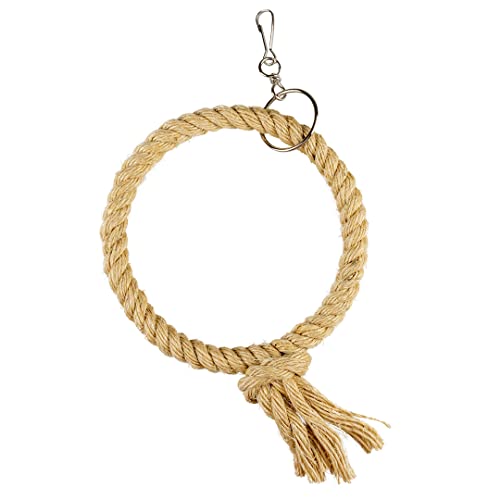 duvoplus, Sisal-Ringseil XS – 36 x 17 x 4 cm Beige, Vögel, Beige, Vögel von duvoplus