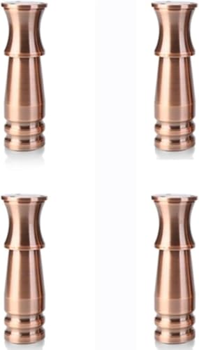 4 Stück Metallmöbelbeine, verstellbare Möbelstützfüße, Ersatzstützfüße aus Metall(Red Copper,8cm/3in) von dvegGEE