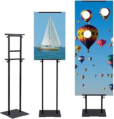 Ausstellungsständer, Plakathalter, verstellbarer doppelseitiger Ständer mit rutschfester Basis(Upright Style) von dvegGEE