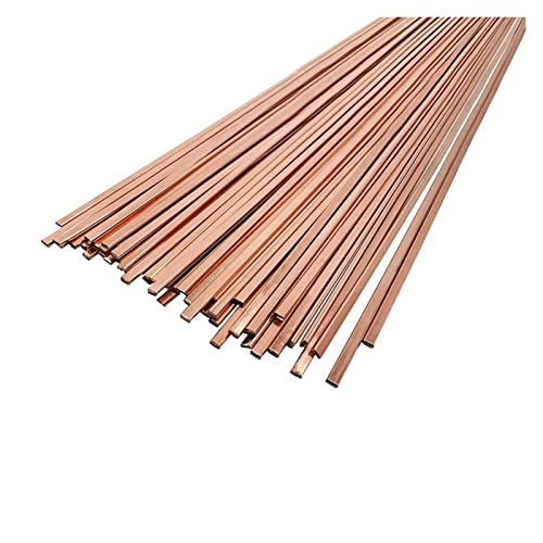 Flacher Phosphor-Kupfer-Lötdraht, 1,3 x 3,2 x 500 mm, Gasschweißen von Klimaanlagen-Kühlschrank-Sticks (10 Stück) von dvegGEE