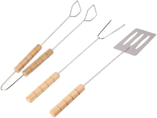 Geschenke for Männer, 3-teiliges Grillbesteck-Set, Grillgabel, Klemme, Grillzange, Grillspatel von dvegGEE
