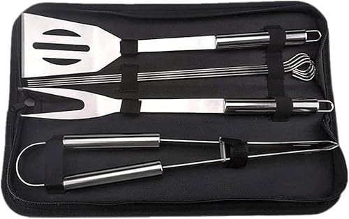 Geschenke for Männer, 7-teiliges Grillzubehör aus Edelstahl mit Tragetasche, Grillbesteck-Set von dvegGEE