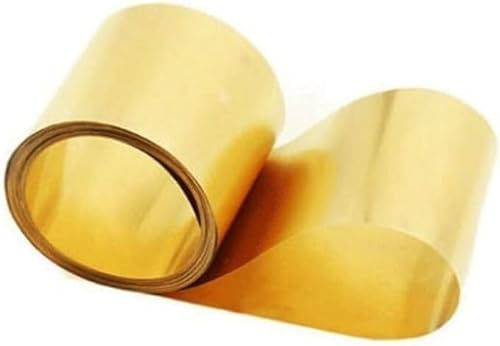 Metallblätter, 1 Stück dünne Messingblechfolienplattenstreifendicke, for Heimwerkerprojekte und Hobbys(0.06x100x1000 mm) von dvegGEE