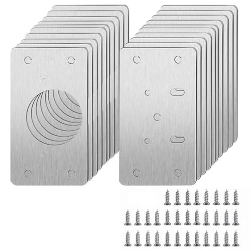 Scharnier Reparatur Platte Schrank Möbel Schublade Tisch Reparatur Montieren Werkzeug Platte Hardware(10 Set) von dvegGEE