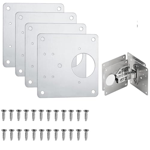 Scharnier Reparatur Platte Schrank Schrank Befestigung Platte Werkzeug Reparatur Tür Panel Verbindung(10Pcs) von dvegGEE