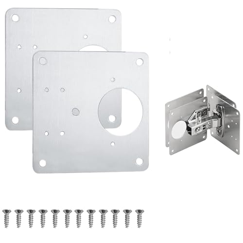 Scharnier Reparatur Platte Schrank Schrank Befestigung Platte Werkzeug Reparatur Tür Panel Verbindung(2Pcs) von dvegGEE