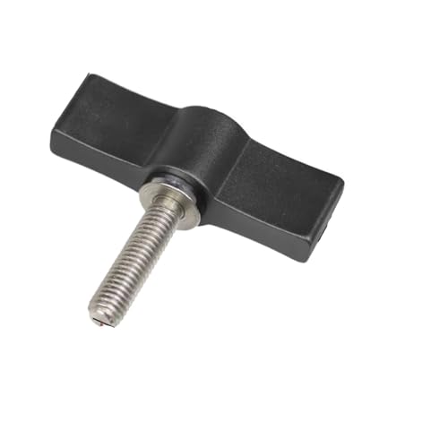 Schrauben, Daumenhebelschraube, 5 Stück, Gewinde, Daumen, T-förmiger Griff, Hebel, Flügelmutter, Knopfschraube(Black,M6*30 mm) von dvegGEE