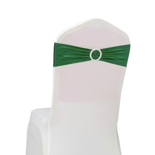 Stuhlschärpe, 10 Teile/los Stuhlschärpen Dekoration Spandex Abdeckung Band for Party Decor(Green) von dvegGEE