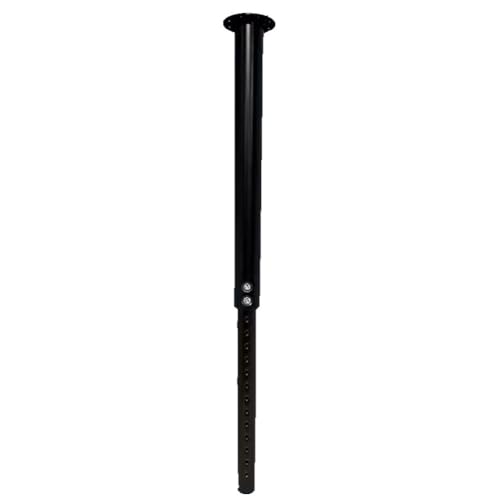 Teleskop-Stehtischbeine, 1-teiliger verstellbarer Arbeitstisch, Möbelbeine aus Metall, for Stützbeine von Schreibtischtischen(Black,L) von dvegGEE