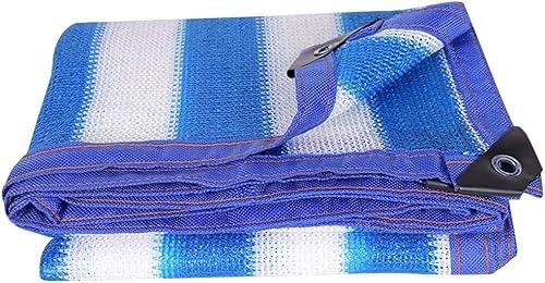 Terrassen-Sichtschutznetz, Sonnenschutztuch, 60 % strapazierfähiges Schattennetz mit geklebter Kante und Ösen, for BarnKennel(3x3 m/9x9 ft) von dvegGEE