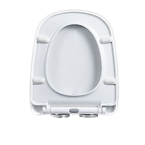 Toilettendeckelbezug, Toilettensitz, rund, quadratisch, mit Absenkautomatik, weiß, Schnellverschluss, Badezimmer, einfache Befestigung oben(36.5 * 43.5 cm) von dvegGEE