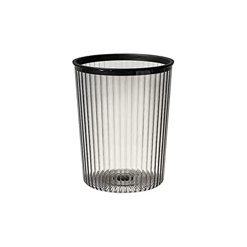 dvegGEE Mülleimer, schöner und praktischer Mülleimer aus Kunststoff ohne Deckel for den Haushalt und das Büro(Black,S) von dvegGEE