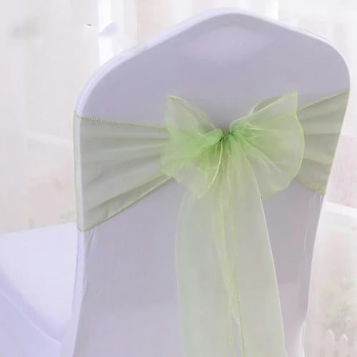 dvegGEE Stuhlschärpen, 10–50 Stück for Party-Event-Bankett-Dekoration, Hotel-Outdoor-Dekoration(Green,50pcs) von dvegGEE