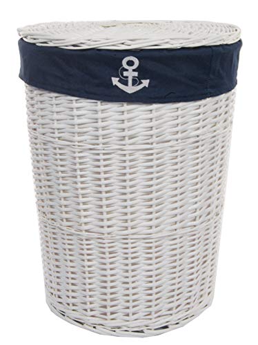 DVier Wäschekorb Wäschetruhe laundry, Weide weiß rund 38WRd-c D.46 H.62 DVier Wäschekorb Wäschetruhe laundry, Weide weiß rund 38WRd-c D.46 H.62 von dvier