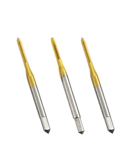 Bohrhahn Bit Set, 1/5/10 Stück M0.8-M2.0 Titanbeschichteter und kobalthaltiger Maschinen-Kleingewindebohrer von dvnFWKc