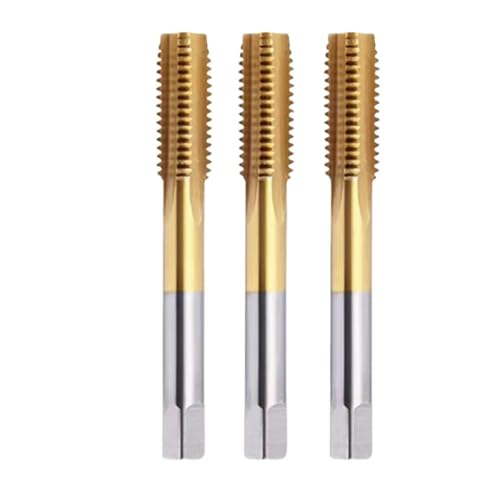 Bohrhahn Bit Set, 1 STÜCKE HSS-Zinnbeschichtete gerade genutete Flöte Wasserhähne M2-M22 Maschinengewindebohrer von dvnFWKc
