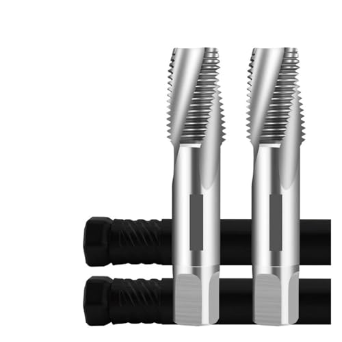 Bohrhahn Bit Set, HSSE-35 TIN-Beschichtung, Rohrspiralgewindebohrer, PT RC 1/16 1/8 1/4 3/8 1/2 3/4 Maschinengewindebohrer von dvnFWKc