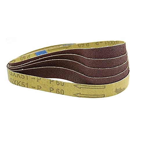 Carbid Schleifgurte, 10 Stück Schleifbänder Schleifmaschine Werkzeug for Bandschleifer P60 - P320(60#,457 * 13mm) von dvnFWKc