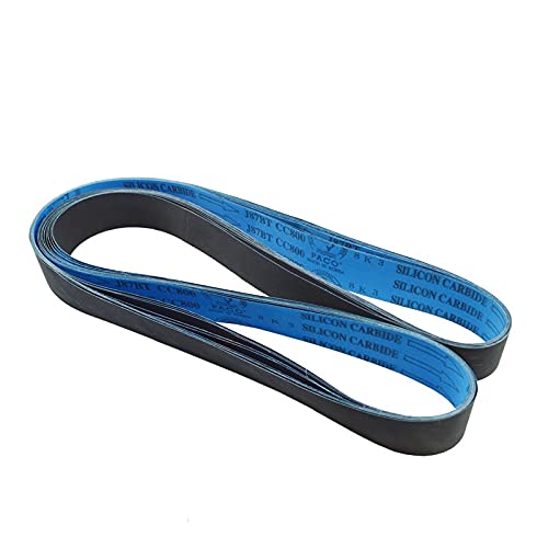 Carbid Schleifgurte, 2 Stück Siliziumkarbid-Schleifband, flexibles Schleifpapier, Polierband for Kupfer, Aluminium(100#) von dvnFWKc