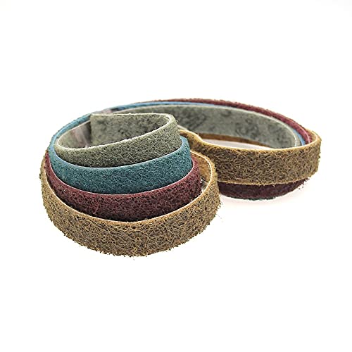Carbid Schleifgurte, Vlies-Nylon-Schleifbänder, grobe bis feine Faser-Schleifbänder(Red P240,2100 * 50mm) von dvnFWKc