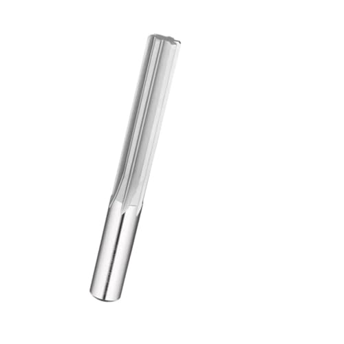 Chucking Reamer Set, Gerader Kanal/Spiral-Reibahle, Gesamtlänge 100 mm, H7-beschichtetes Aluminium/Vollhartmetall, 1 Stück(Silver,9.8X60X100X6mm) von dvnFWKc