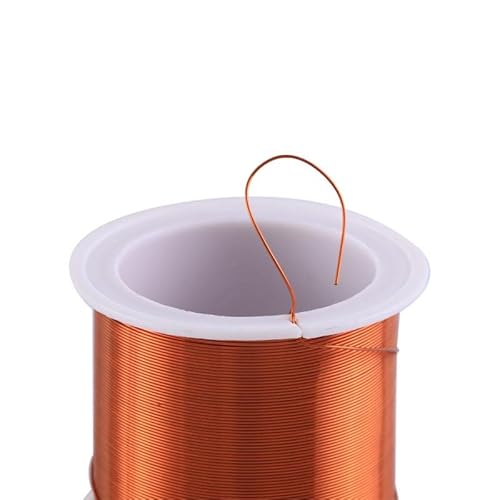 Gauge Kupferdraht, 10m-100m Kupferlackdraht 0,1mm -0,9mm Kabel Kupferdraht Draht Emaillierter Kupfer Wickeldraht Spule Kupferdraht(0.1mm 50m) von dvnFWKc