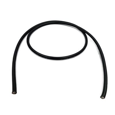 Gauge Kupferdraht, 1M Silikondraht 12AWG 14AWG 15AWG 16AWG 18AWG 20AWG 22AWG 26AWG 28AWG 30AWG Schwarz Rot Hitzebeständiges weiches Silikon-Silicagel-Kabel(Black,18awg) von dvnFWKc