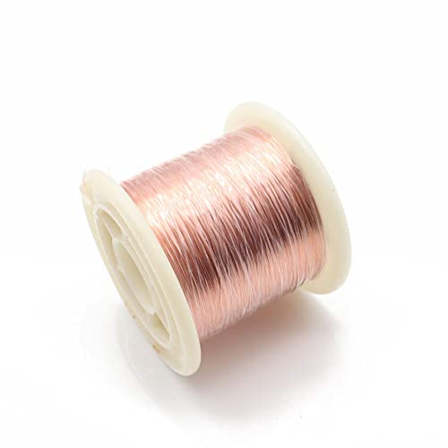 Gauge Kupferdraht, 2000M/Rolle Drahtdurchmesser 0,05 mm Kupferdraht Magnetdraht Emailliertes Kupfer DIY Wickeldraht Spule Kupferdraht QA-1/155 von dvnFWKc