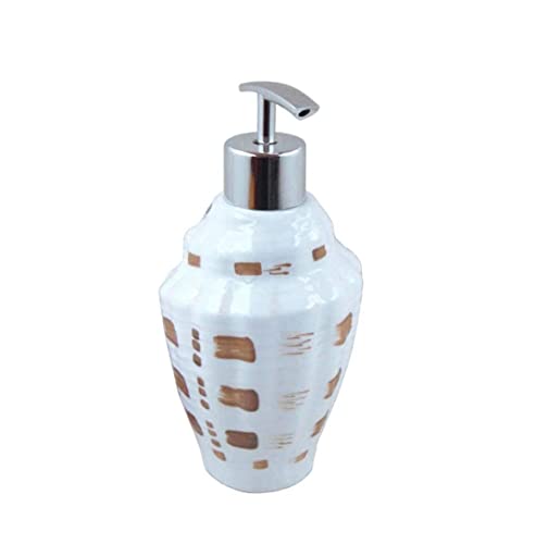 Handseifenspender, Conch-Seifenspender mit silbernem Kunststoff-Pumpkopf 1 Emulsionsspenderflasche Handseifenspender, Conch-Seifenspender mit silbernem Kunststoff-Pumpkopf 1 Emulsionsspenderflasche von dvnFWKc