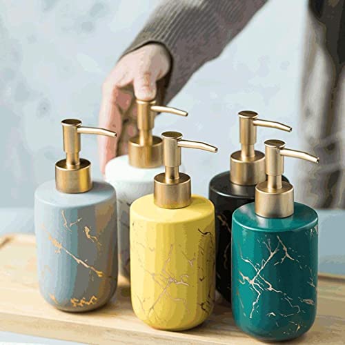 Handseifenspender, Seifenspender aus Keramik, nachfüllbarer Seifenpumpenspender for die Arbeitsplatte, Duschspender, 13 oz Lotion Handseifenspender, Seifenspender aus Keramik, nachfüllbarer Seifenpumpenspender for die Arbeitsplatte, Duschspender, 13 oz Lotion von dvnFWKc