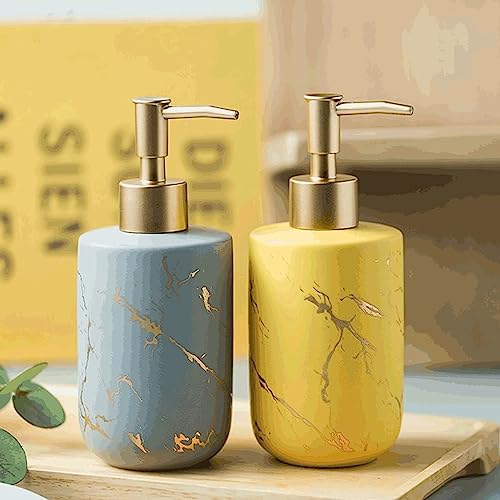 Handseifenspender, Seifenspender aus Keramik, nachfüllbarer Seifenpumpenspender for die Arbeitsplatte, Duschspender, 13 oz Lotion Handseifenspender, Seifenspender aus Keramik, nachfüllbarer Seifenpumpenspender for die Arbeitsplatte, Duschspender, 13 oz Lotion von dvnFWKc