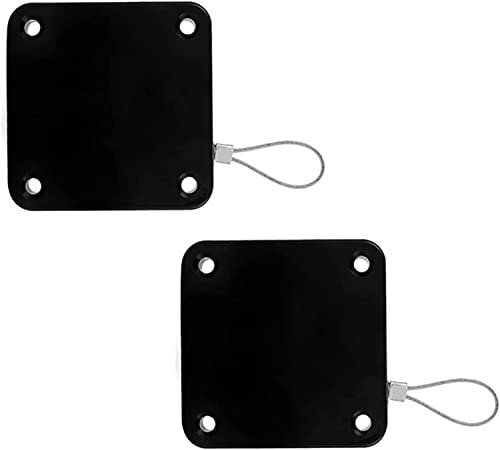Hardware Tür Schließer, Automatische Türschließer, 2 Stück Sensor-Türschließer, stanzfreier Kordelzug, gleitender, geräuschloser Puffer, einfach(Black,500g Rally) von dvnFWKc