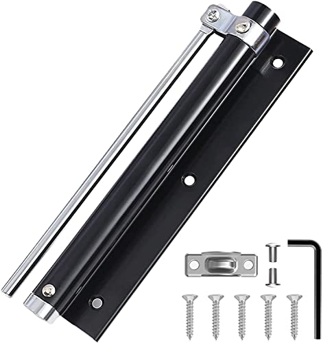 Hardware Tür Schließer, Automatische Türschließer, Einstellbare Feder Silent Buffer Scharnier, Anti-Pinch Schließer 1pc(Black,180mm) von dvnFWKc