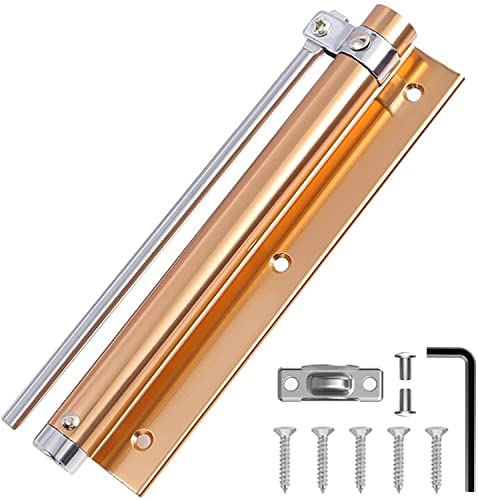 Hardware Tür Schließer, Automatische Türschließer, Einstellbare Feder Silent Buffer Scharnier, Anti-Pinch Schließer 1pc(Champagne,150mm) von dvnFWKc
