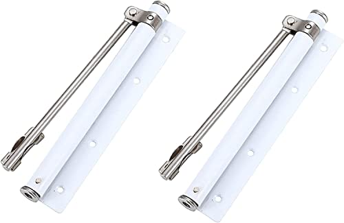 Hardware Tür Schließer, Automatischer Türschließer, 2-teiliger federbelasteter Schließer, automatisch einstellbarer Schließmechanismus(White) von dvnFWKc
