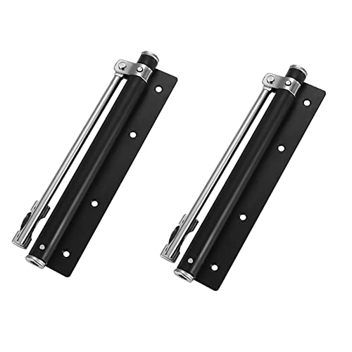 Hardware Tür Schließer, Automatischer Türschließer, Federhydrauliktor Edelstahl Leichte Beanspruchung Einfach Einstellbar(Black,2 Pieces) von dvnFWKc