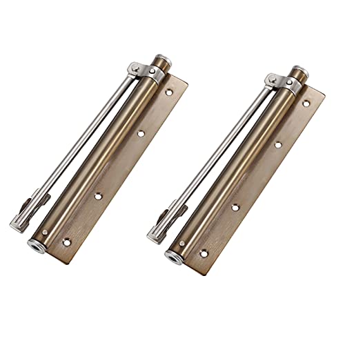 Hardware Tür Schließer, Automatischer Türschließer, Federhydrauliktor Edelstahl Leichte Beanspruchung Einfach Einstellbar(Green Bronze,2 Pieces) von dvnFWKc