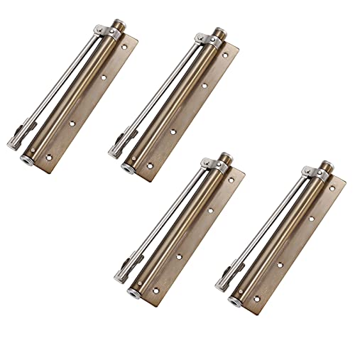 Hardware Tür Schließer, Automatischer Türschließer, Federhydrauliktor Edelstahl Leichte Beanspruchung Einfach Einstellbar(Green Bronze,4 Pieces) von dvnFWKc