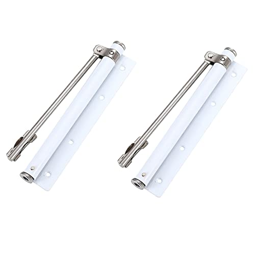 Hardware Tür Schließer, Automatischer Türschließer, Federhydrauliktor Edelstahl Leichte Beanspruchung Einfach Einstellbar(White,2 Pieces) von dvnFWKc