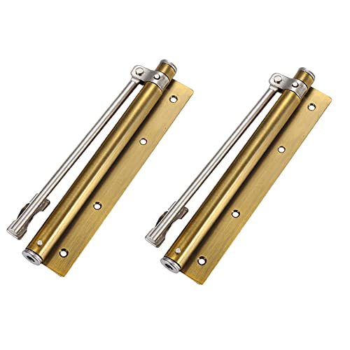 Hardware Tür Schließer, Automatischer Türschließer, Federhydrauliktor Edelstahl Leichte Beanspruchung Einfach Einstellbar(Yellow Bronze,2 Pieces) von dvnFWKc