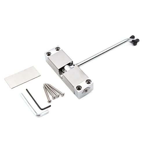 Hardware Tür Schließer, Automatischer Türschließer, automatische Feder aus Edelstahl, verstellbare Schließbeschläge, 1 Stück(Silver) von dvnFWKc