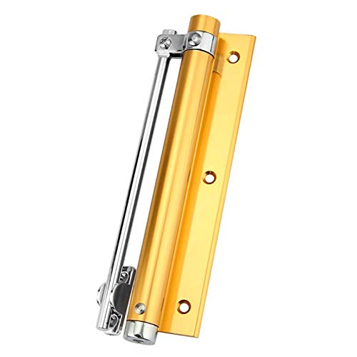 Hardware Tür Schließer, Türschließer, automatisches selbstschließendes Scharnier for Zuhause, Einzelfeder, verstellbar, geräuschlos, 1 Stück(Gold) von dvnFWKc