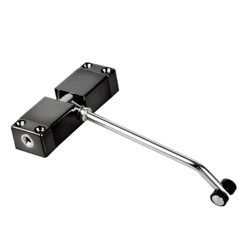 Hardware Tür Schließer, Türschließer Upgrade Einstellbare Geschwindigkeit Automatische Edelstahl Schließvorrichtung Hardware-Armaturen(Black) von dvnFWKc