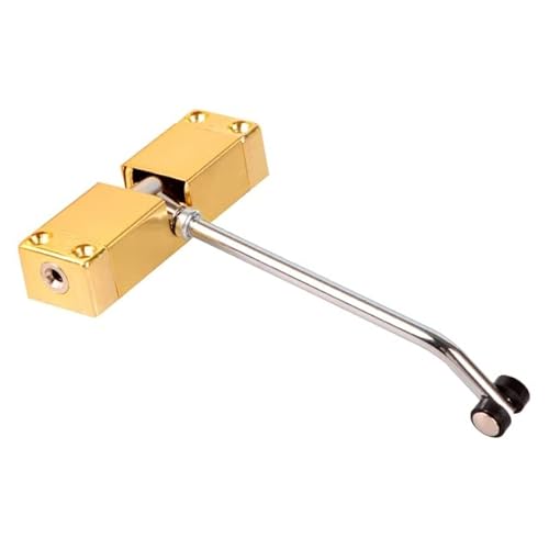 Hardware Tür Schließer, Türschließer Upgrade Einstellbare Geschwindigkeit Automatische Edelstahl Schließvorrichtung Hardware-Armaturen(Gold) von dvnFWKc